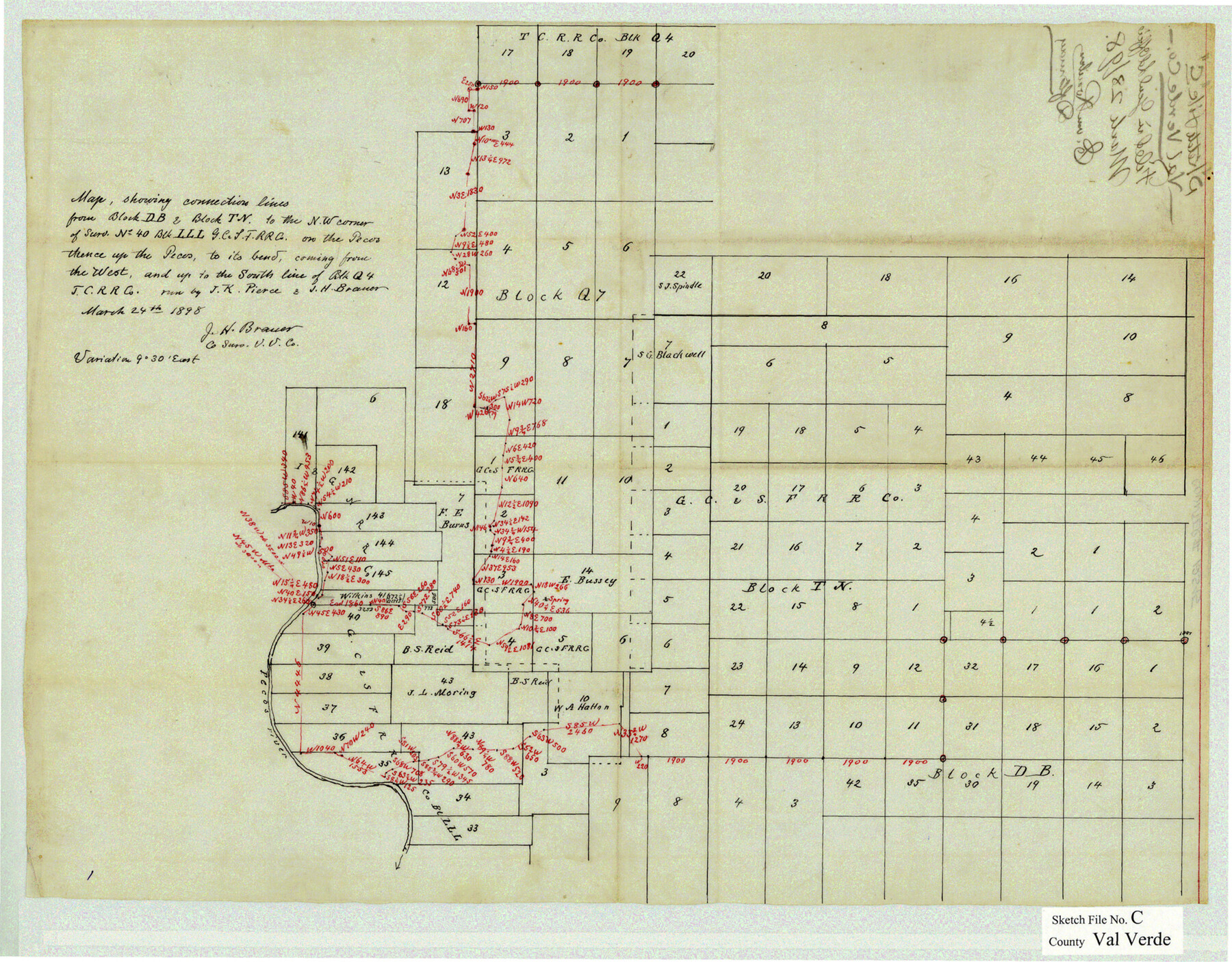 12545, Val Verde County Sketch File C, General Map Collection