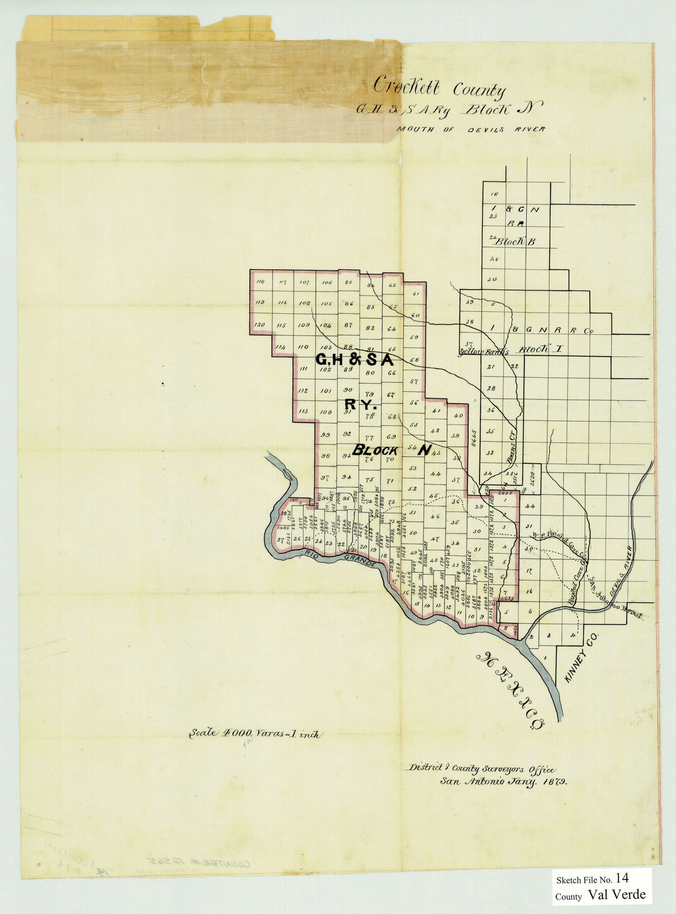 12565, Val Verde County Sketch File 14, General Map Collection