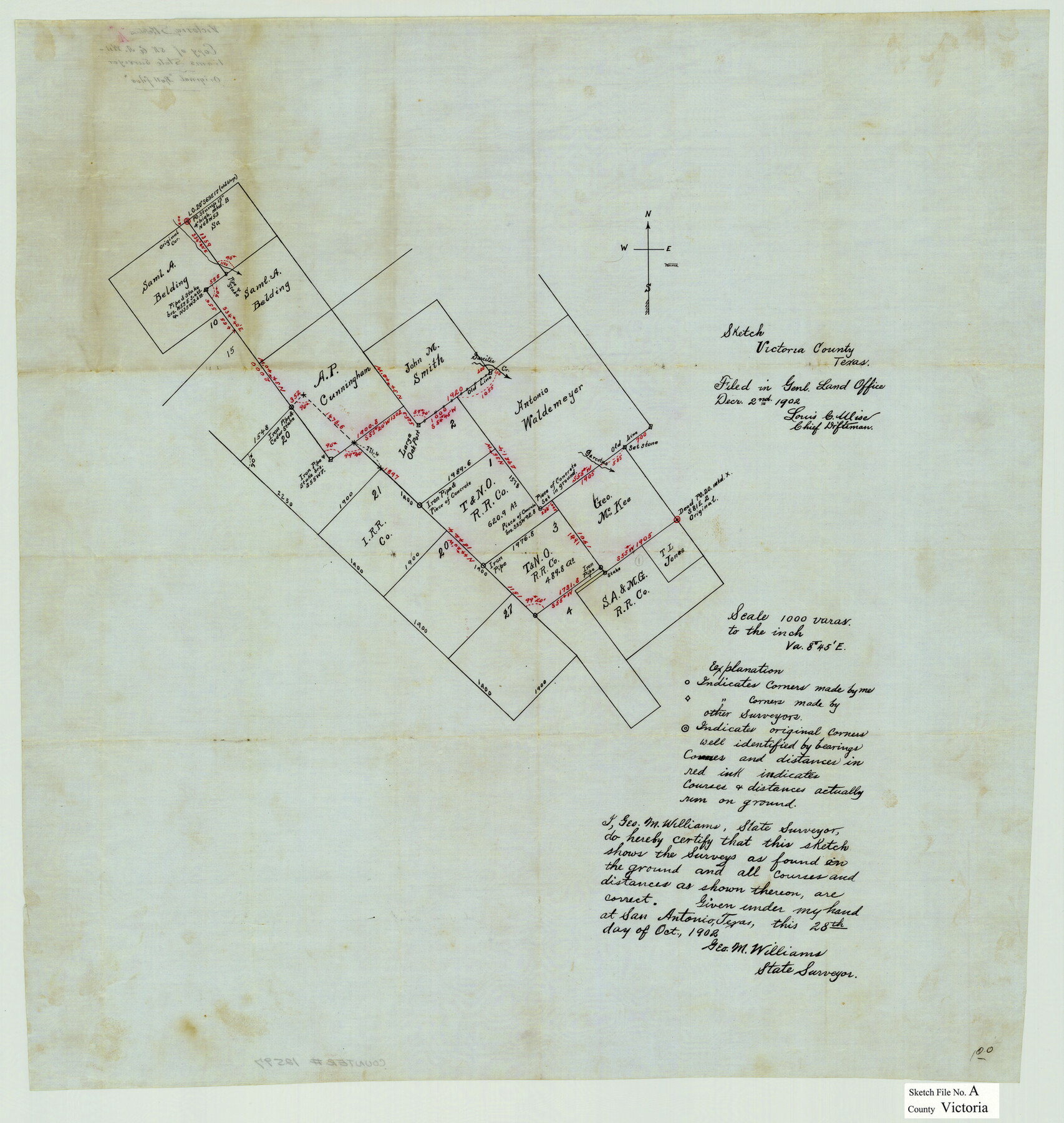 12597, Victoria County Sketch File A, General Map Collection