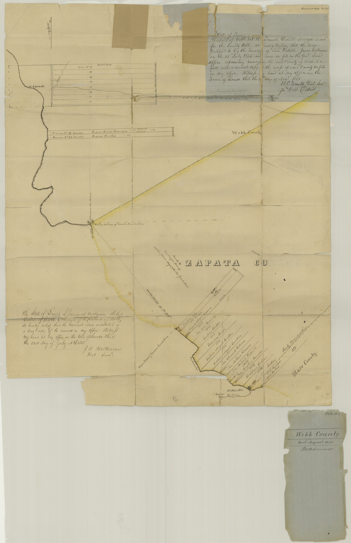 12613, Webb County Sketch File 3a, General Map Collection