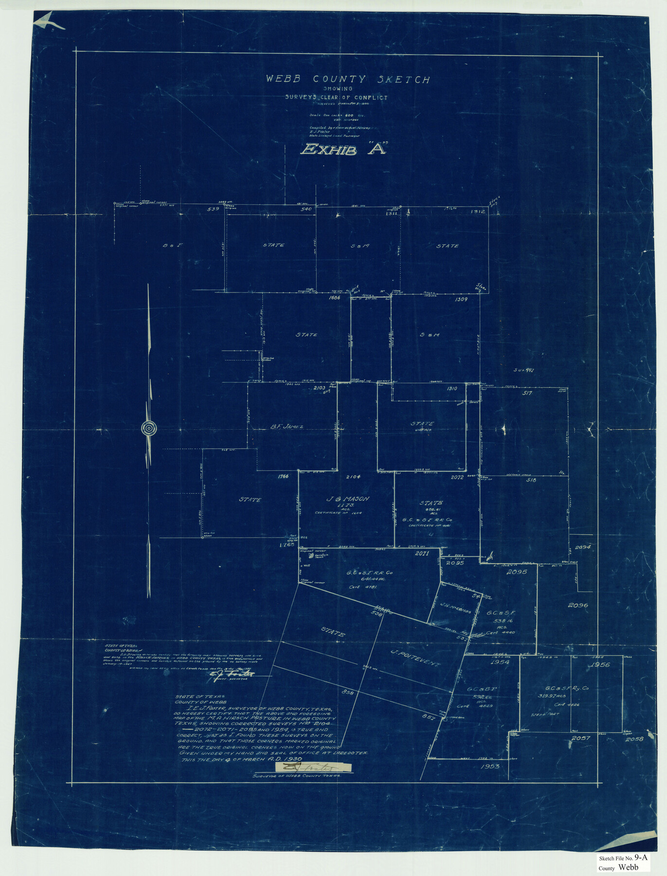12619, Webb County Sketch File 9a, General Map Collection