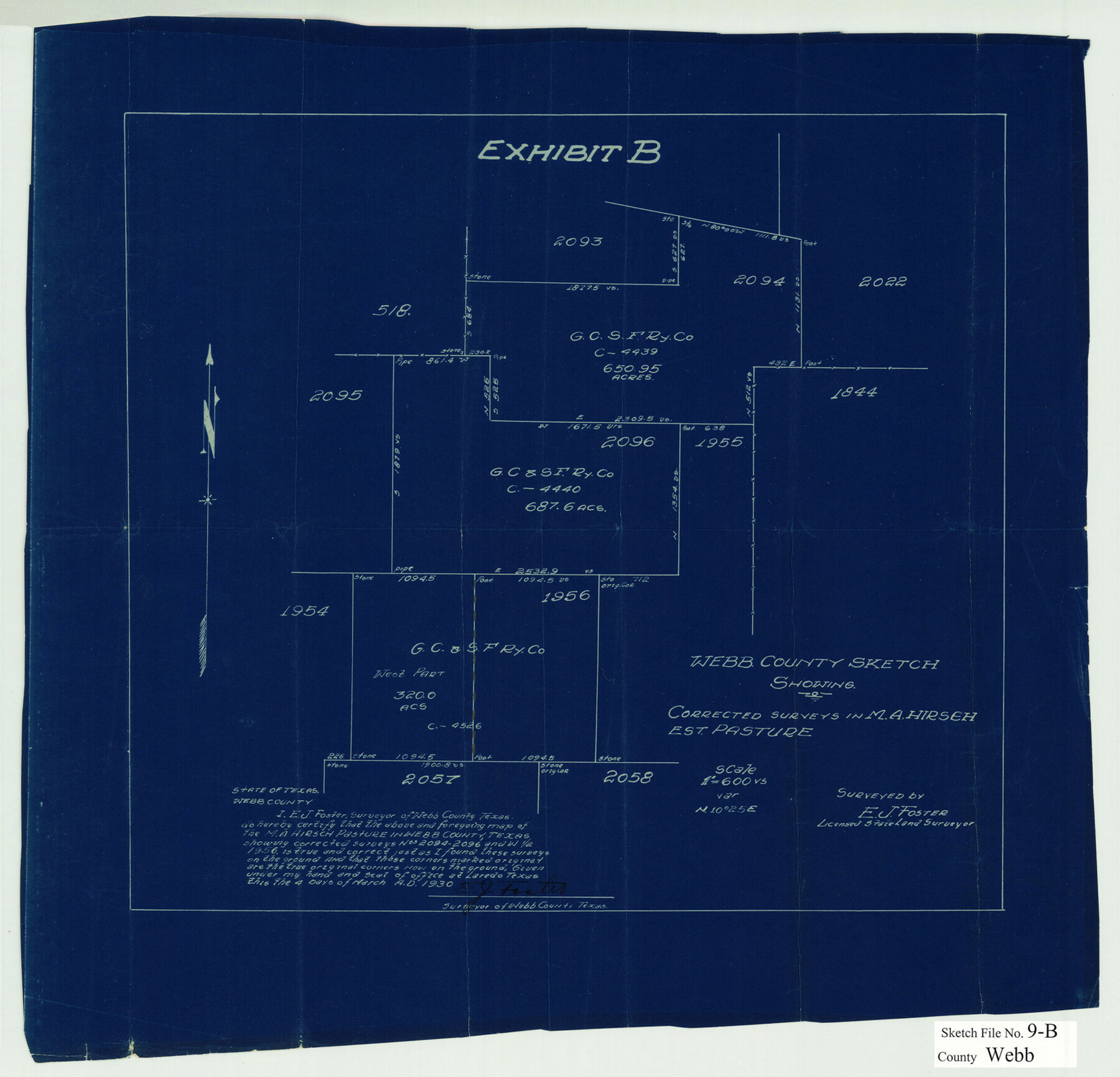 12620, Webb County Sketch File 9b, General Map Collection