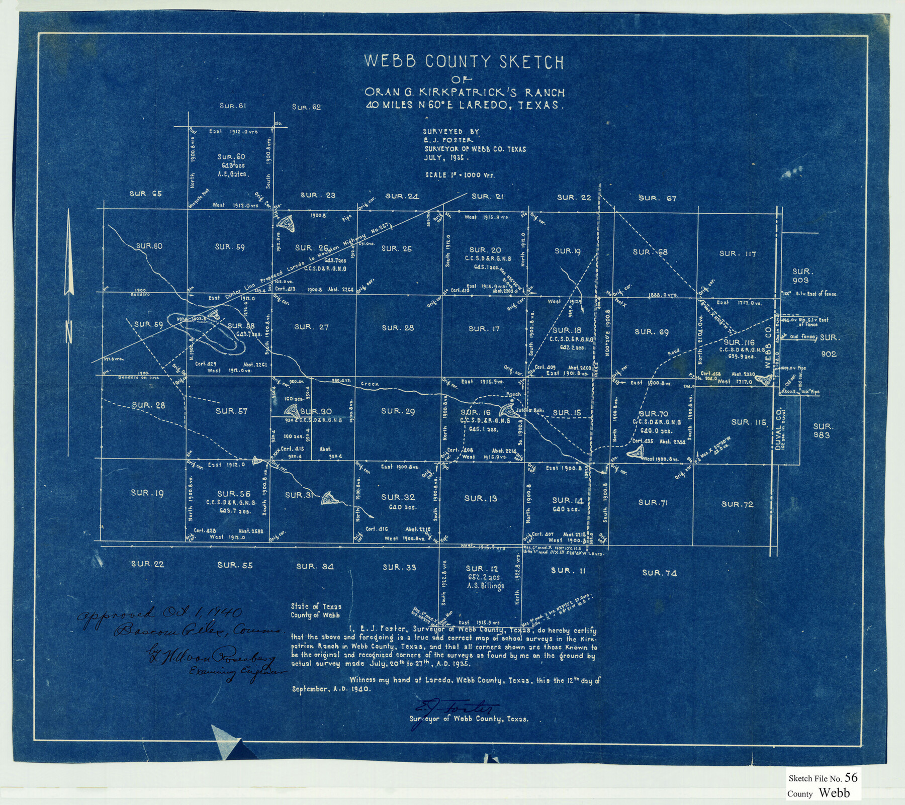 12651, Webb County Sketch File 56, General Map Collection