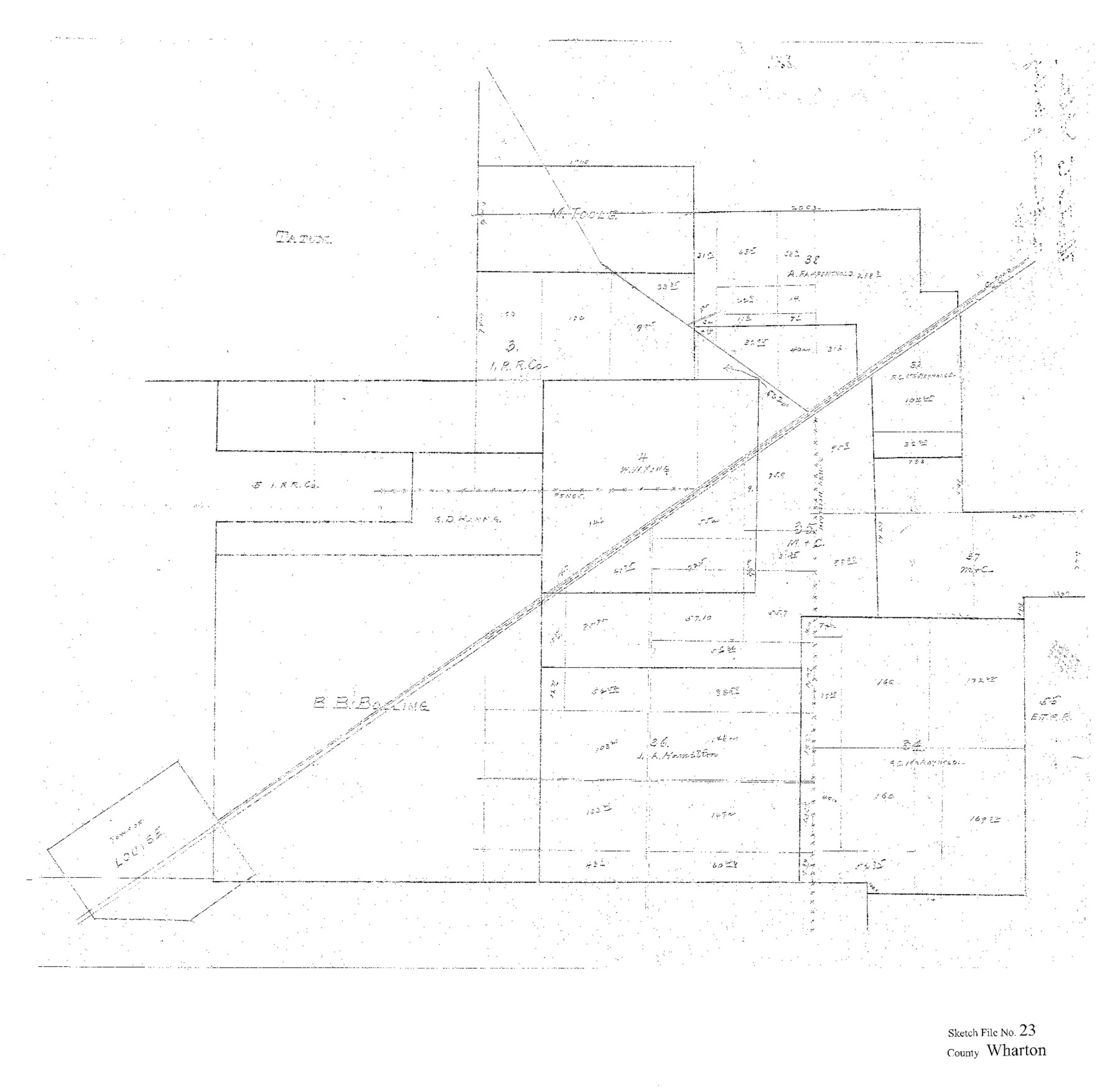 12667, Wharton County Sketch File 23, General Map Collection