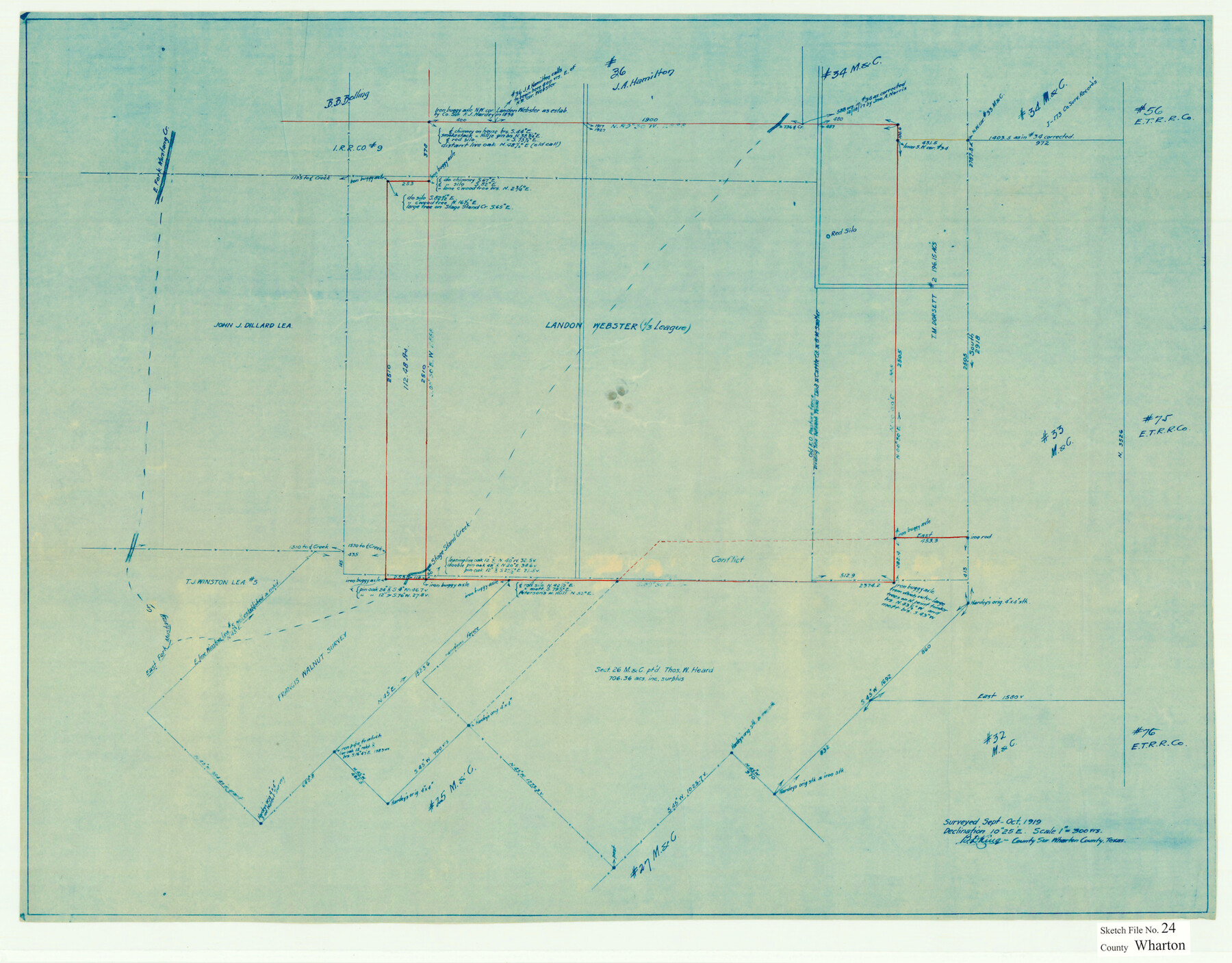 12668, Wharton County Sketch File 24, General Map Collection