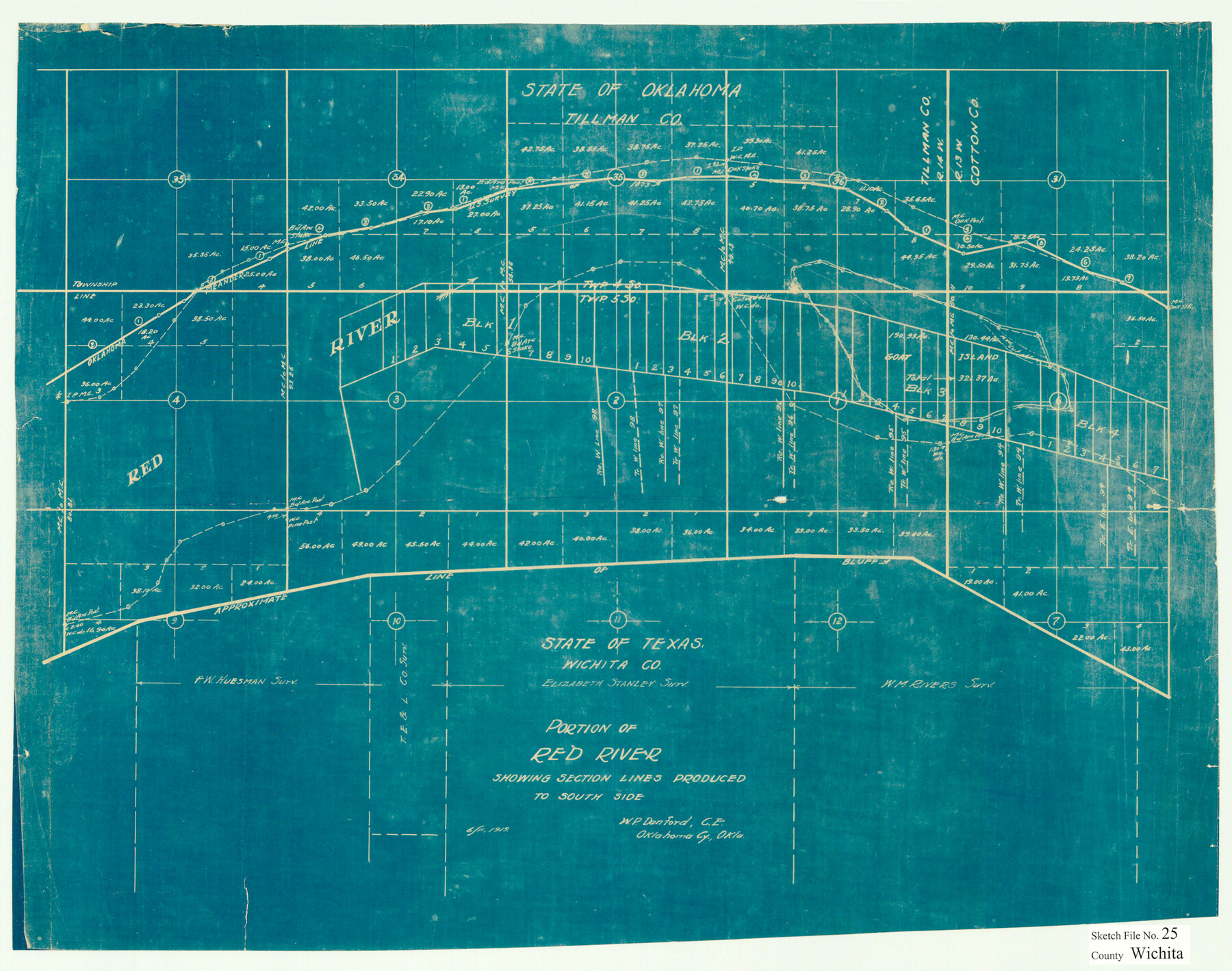 12685, Wichita County Sketch File 25, General Map Collection