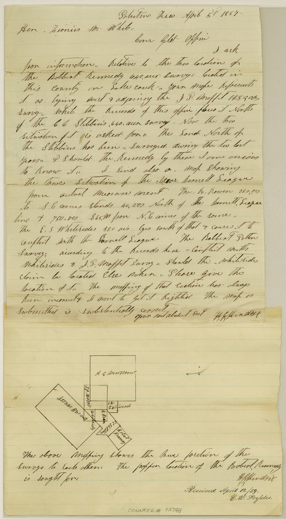 12781, Anderson County Sketch File 15a, General Map Collection