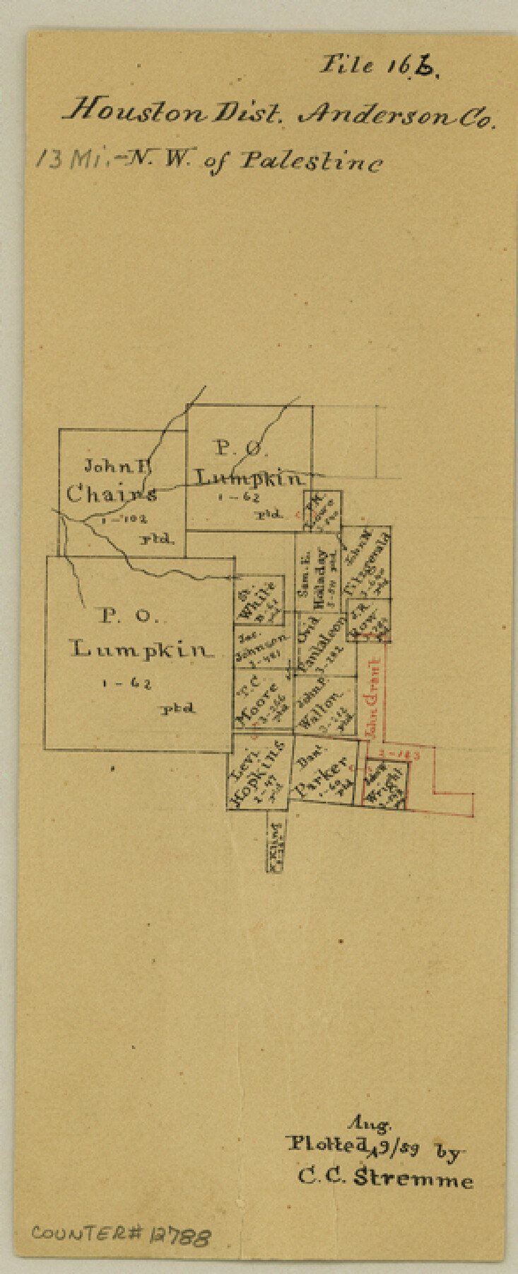 12788, Anderson County Sketch File 16b, General Map Collection