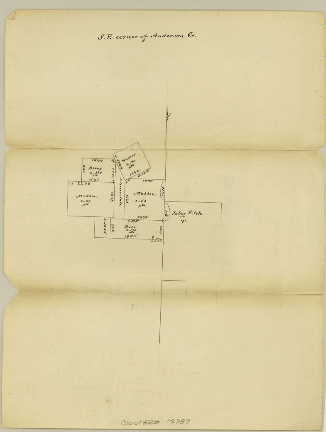 12789, Anderson County Sketch File 17, General Map Collection