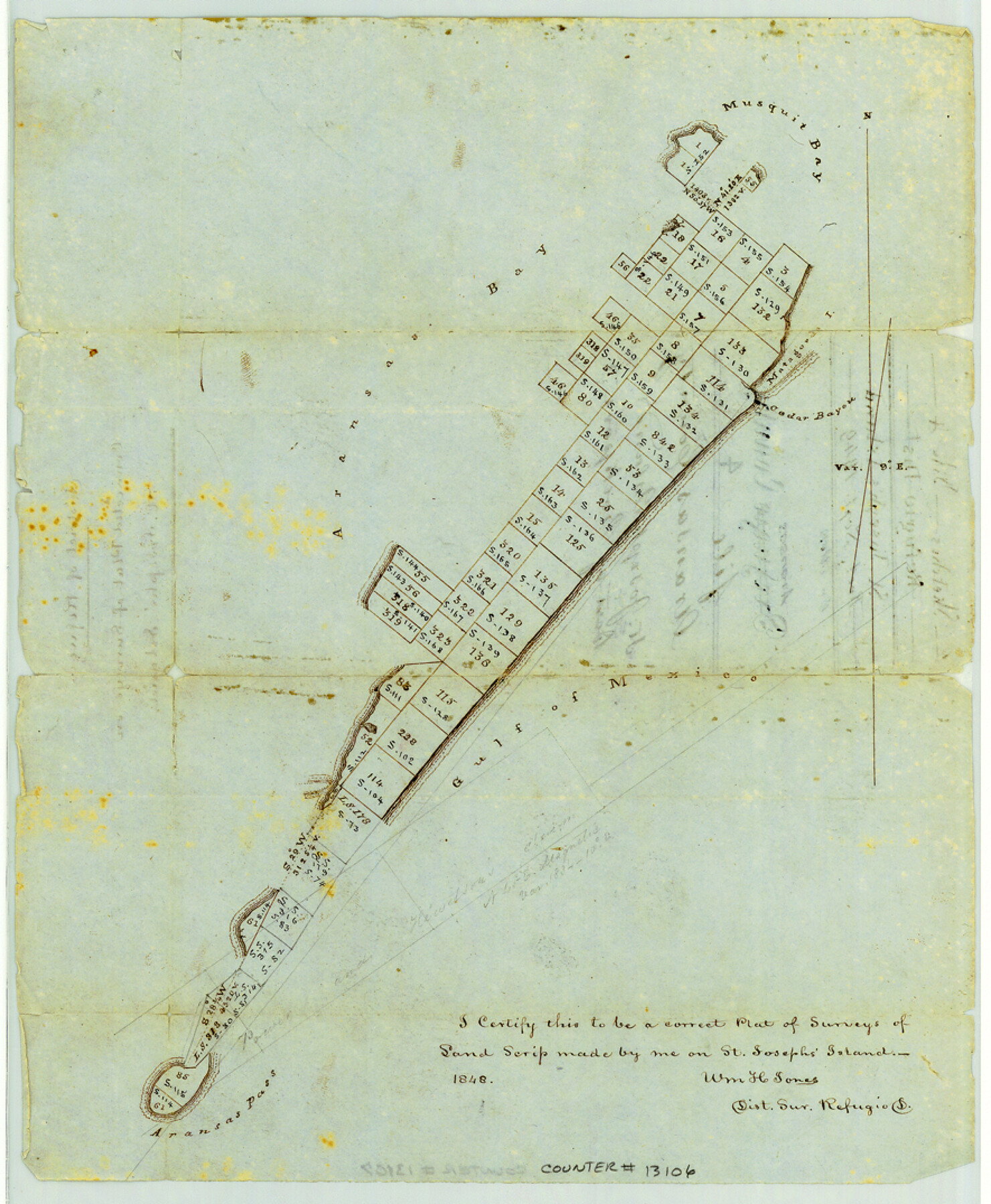 13106, Aransas County Sketch File 4, General Map Collection