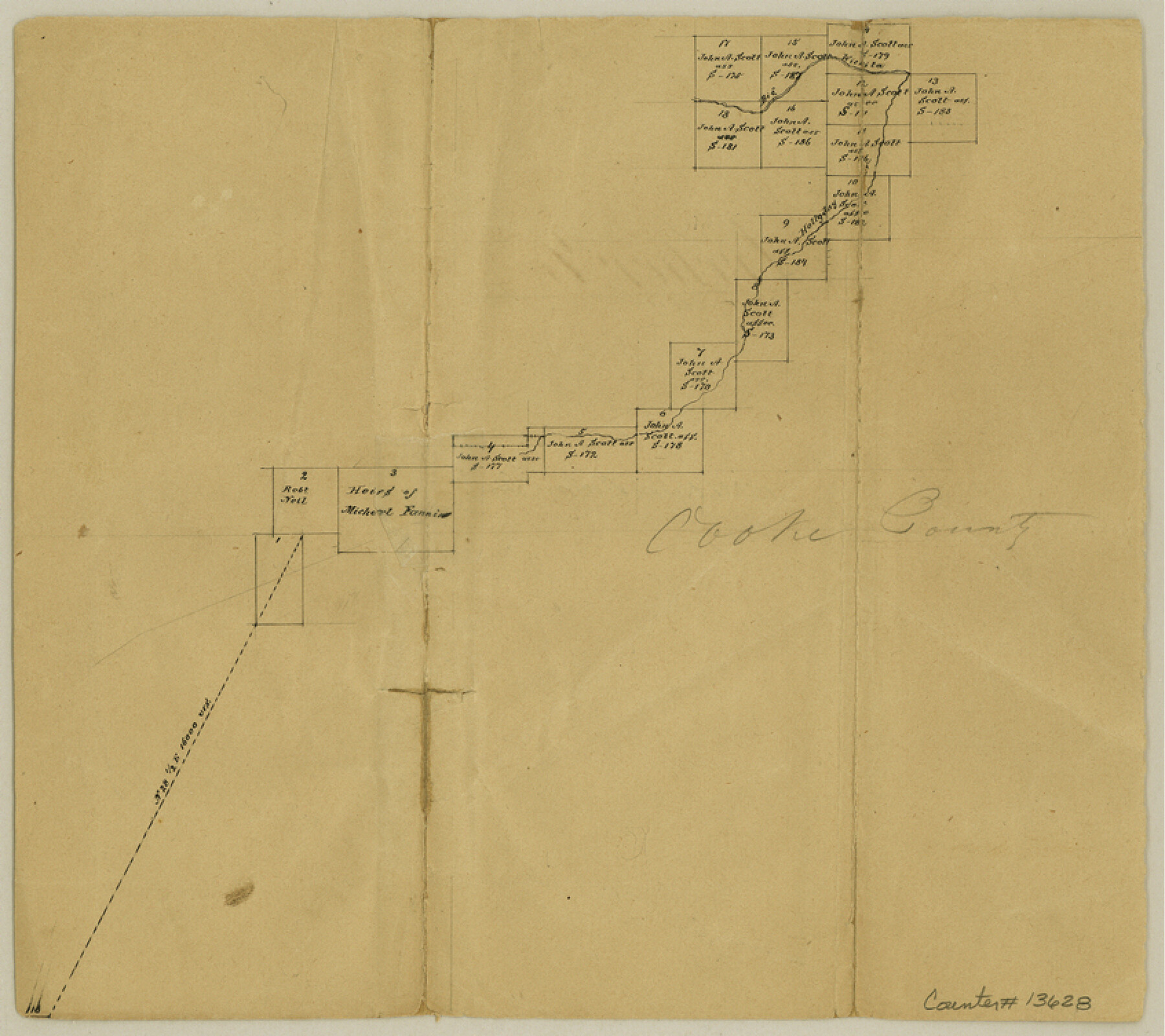 13628, Archer County Sketch File 3, General Map Collection