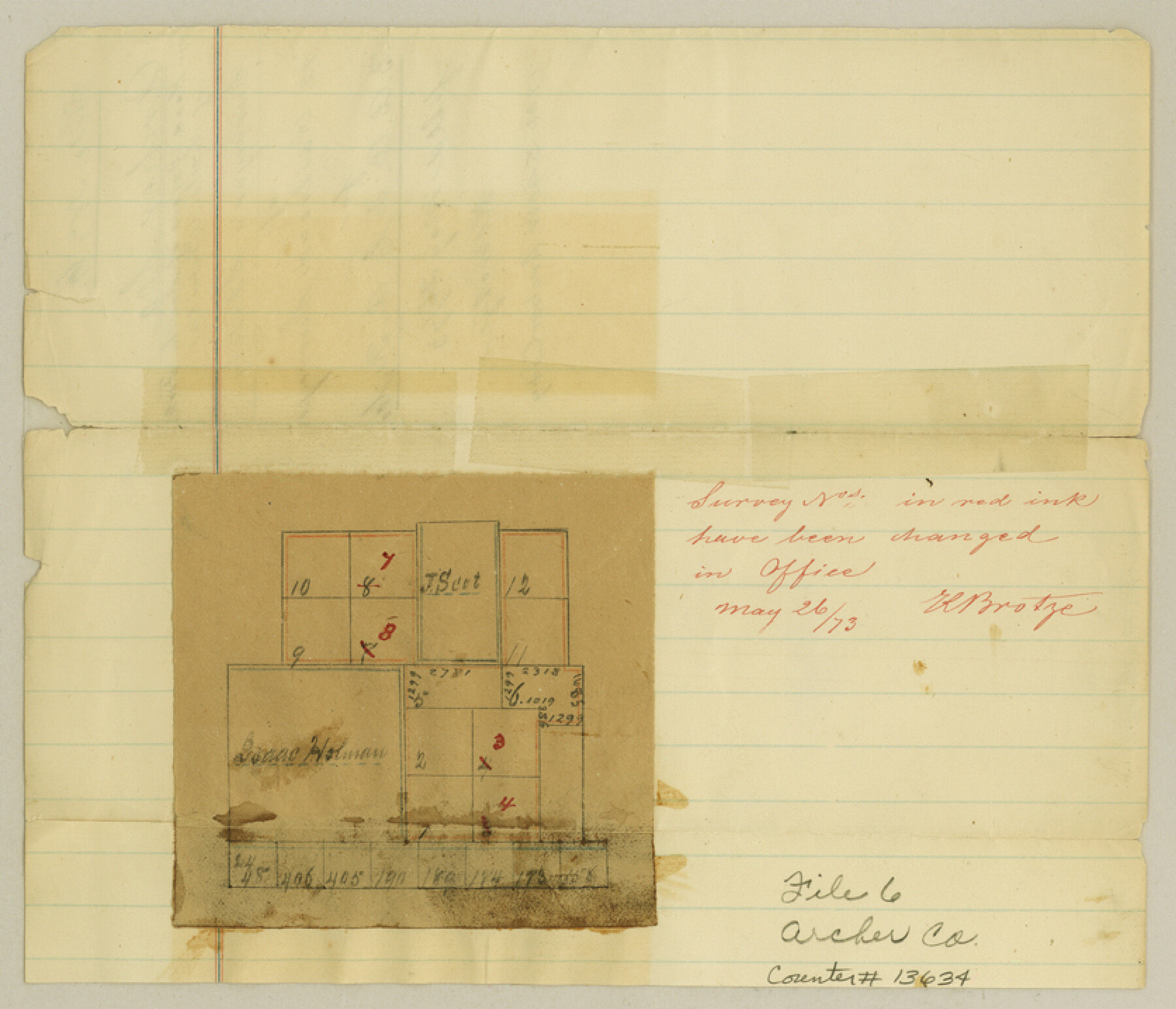 13634, Archer County Sketch File 6, General Map Collection