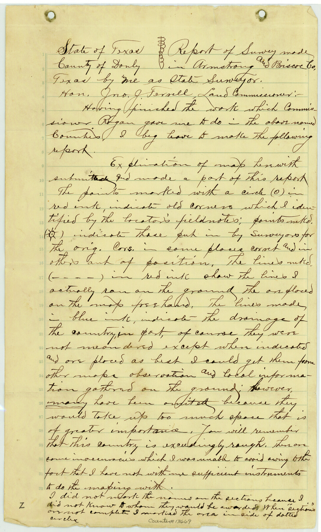 13669, Armstrong County Sketch File B, General Map Collection