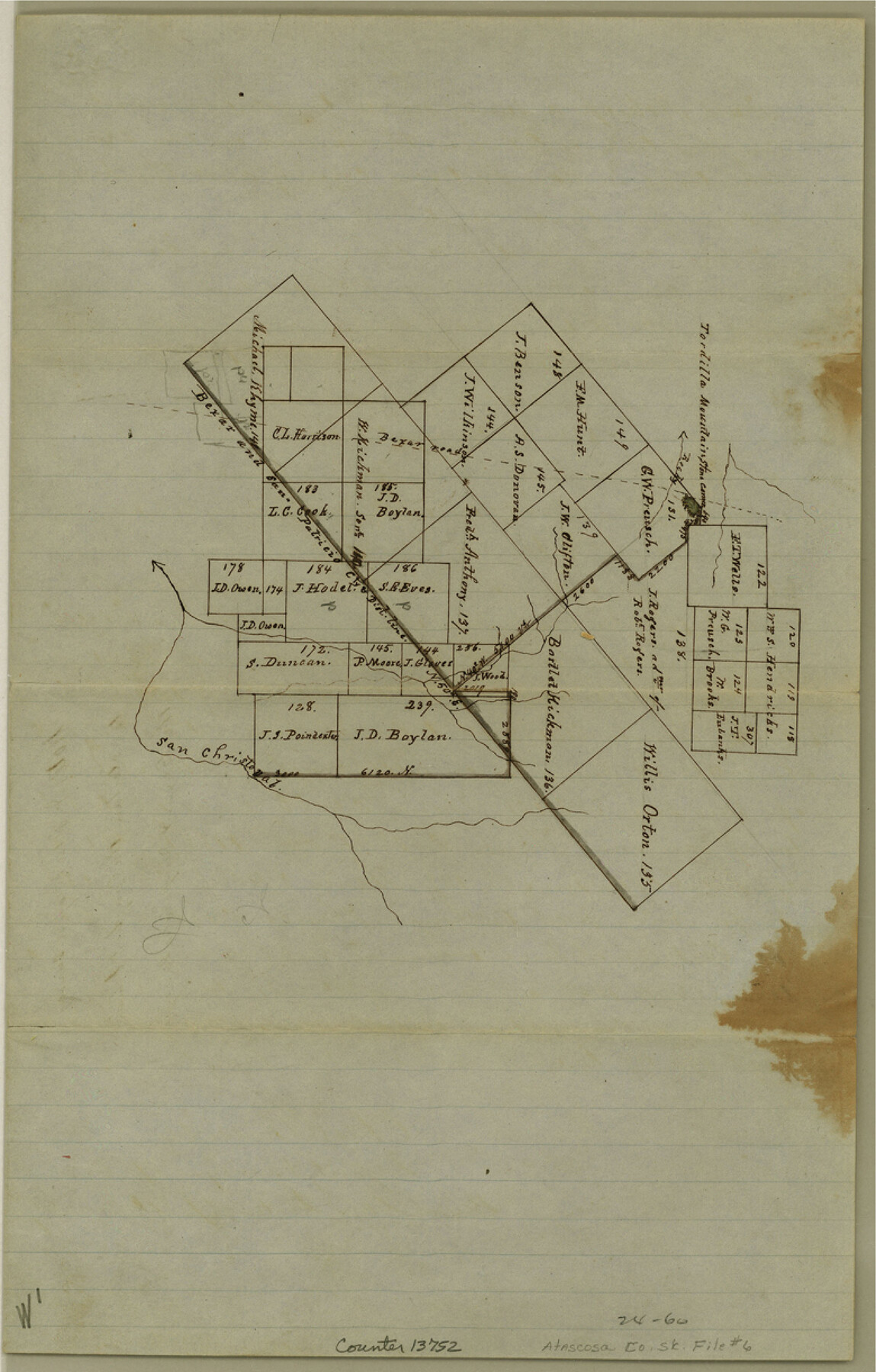 13752, Atascosa County Sketch File 6, General Map Collection
