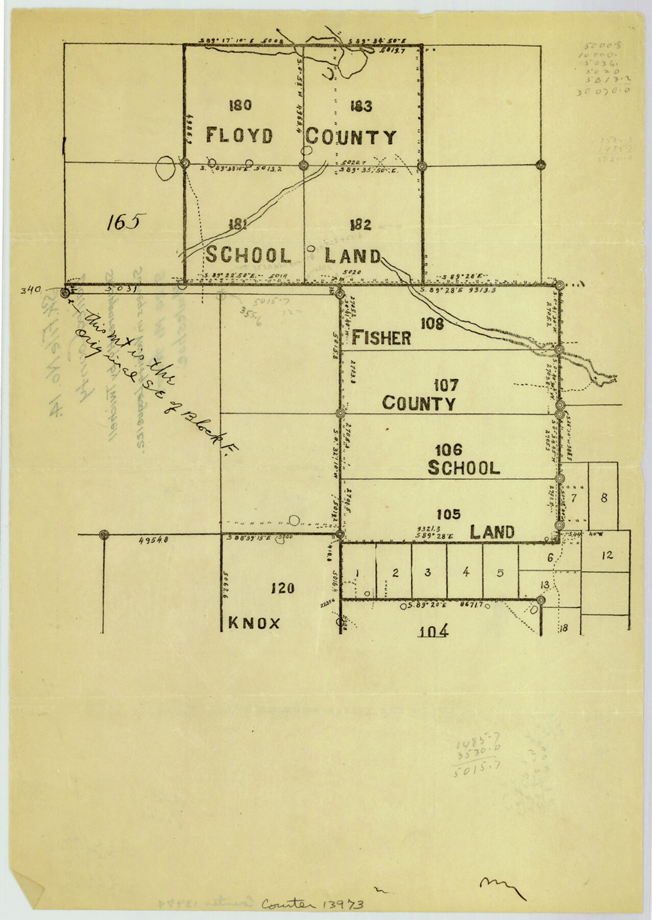 13973, Bailey County Sketch File 14, General Map Collection