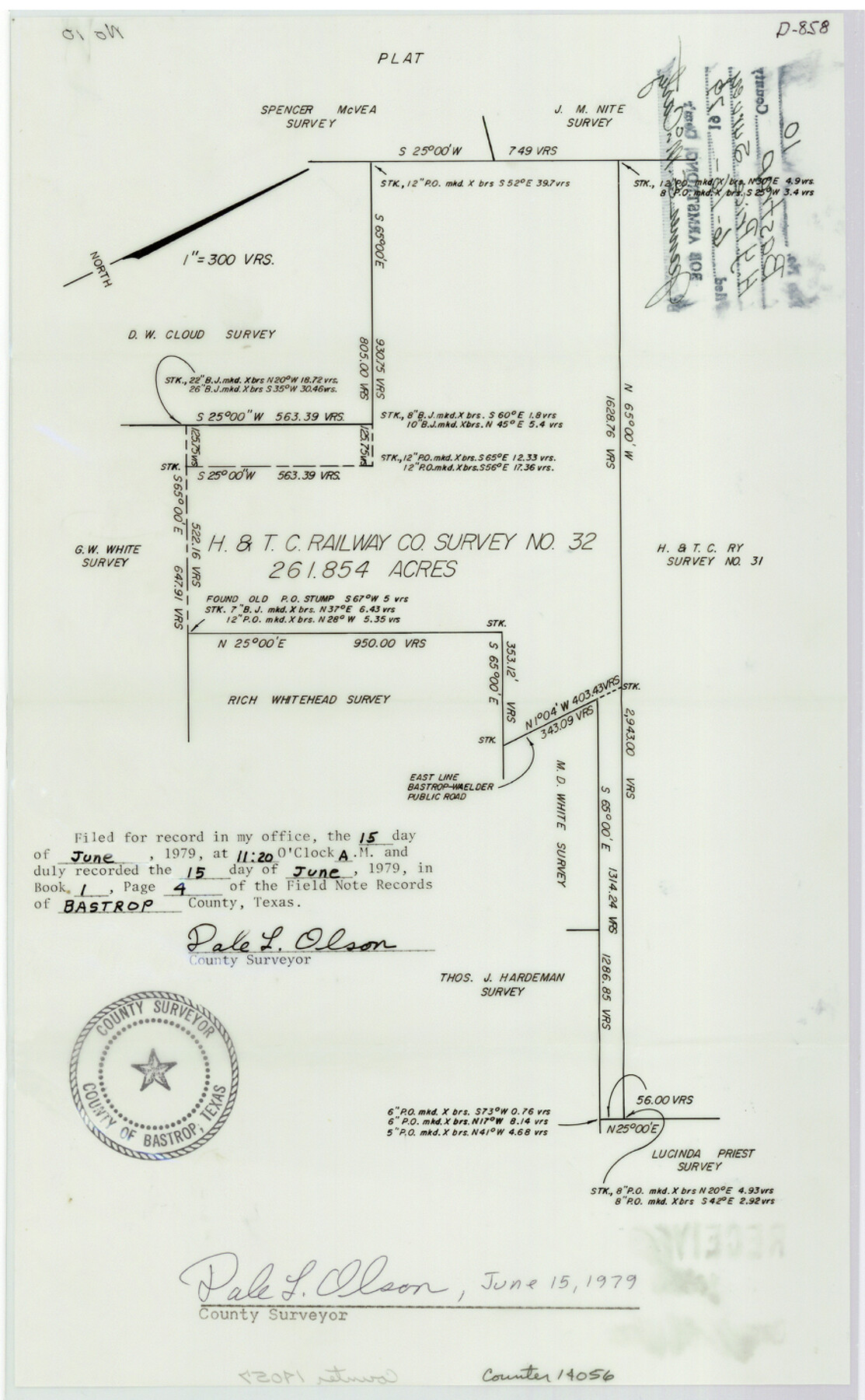 14056, Bastrop County Sketch File 10, General Map Collection