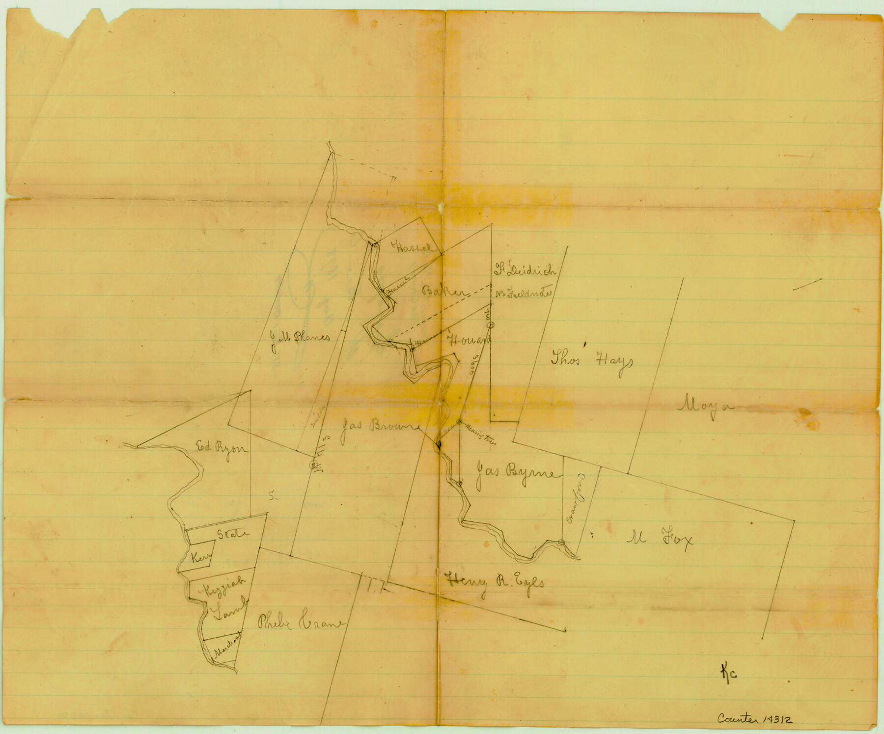 14312, Bee County Sketch File 21, General Map Collection