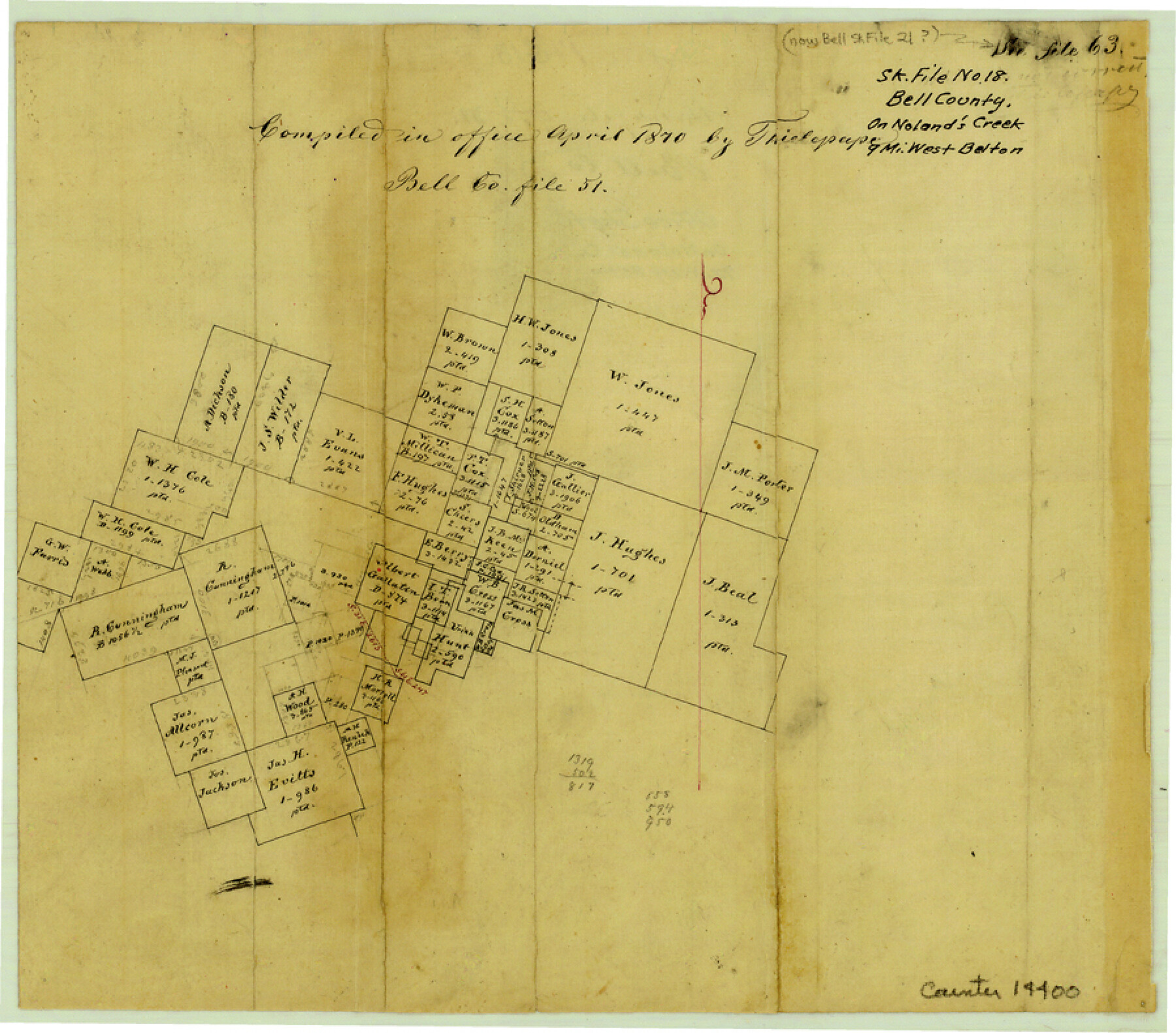 14400, Bell County Sketch File 18, General Map Collection