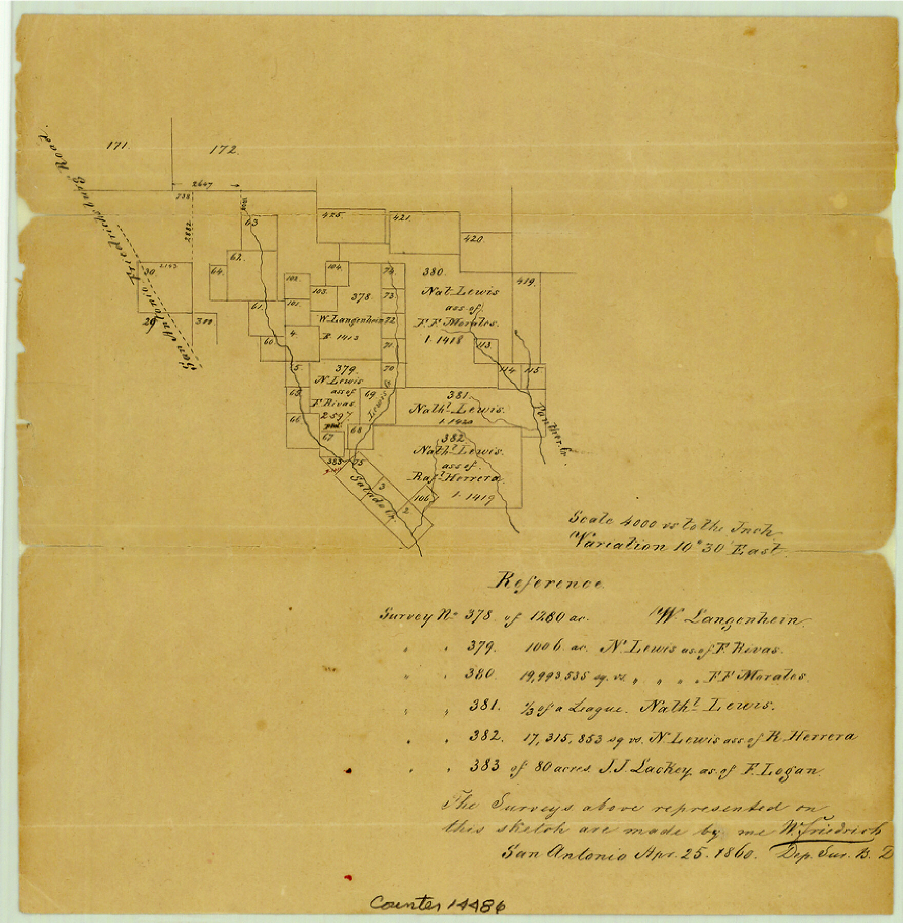 14486, Bexar County Sketch File 25, General Map Collection