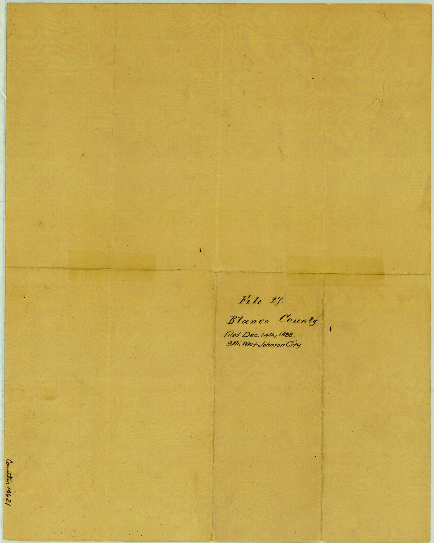 14621, Blanco County Sketch File 27, General Map Collection