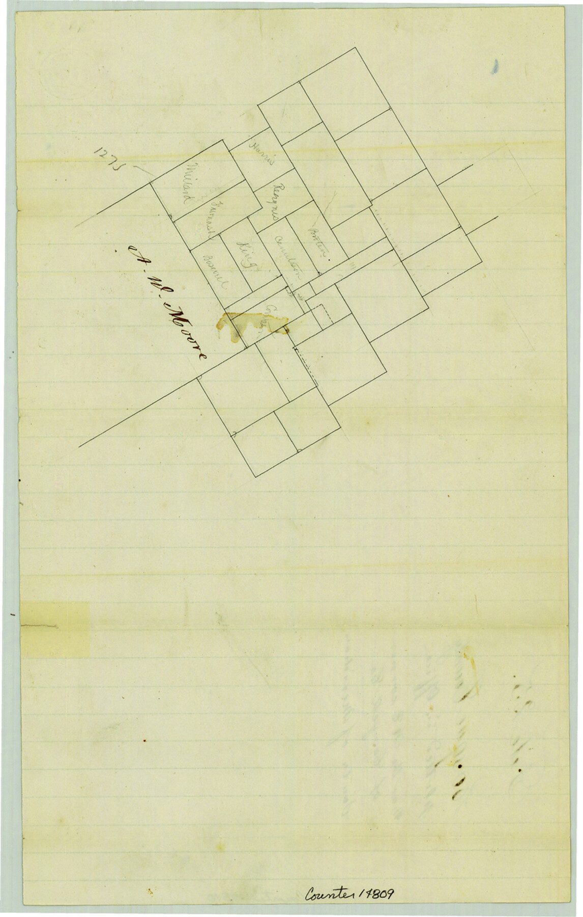 14809, Bosque County Sketch File 25, General Map Collection