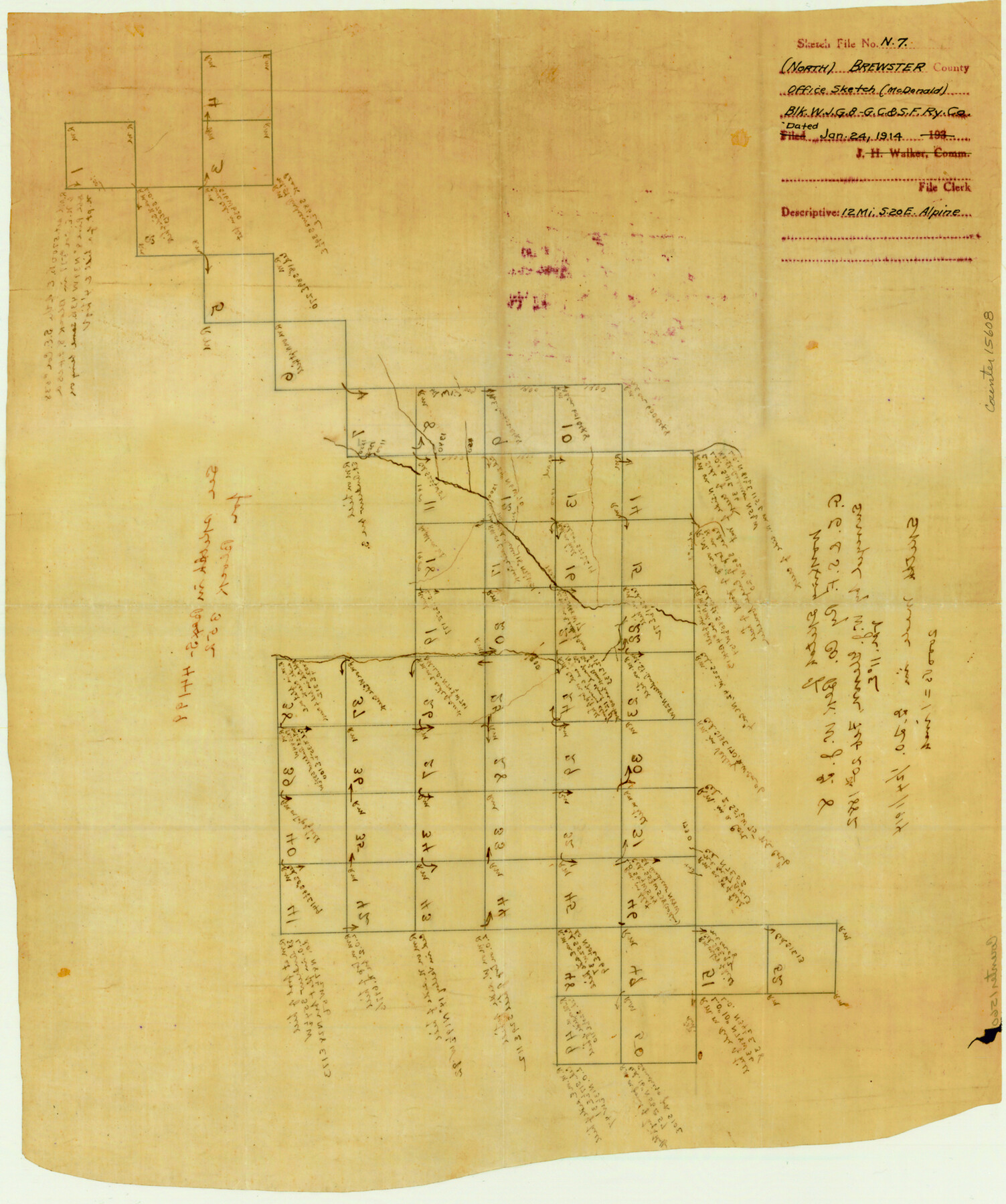 15608, Brewster County Sketch File N-7, General Map Collection