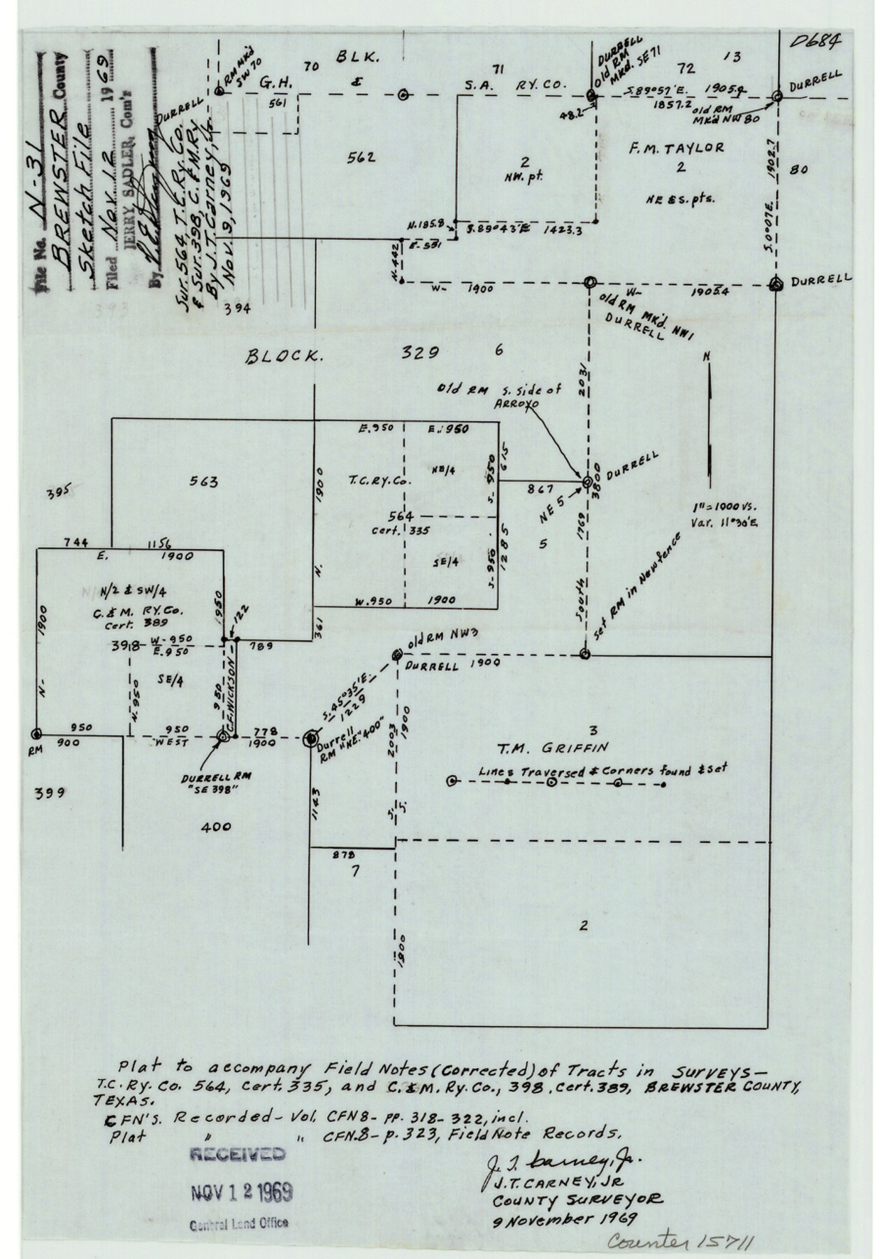 15711, Brewster County Sketch File N-31, General Map Collection