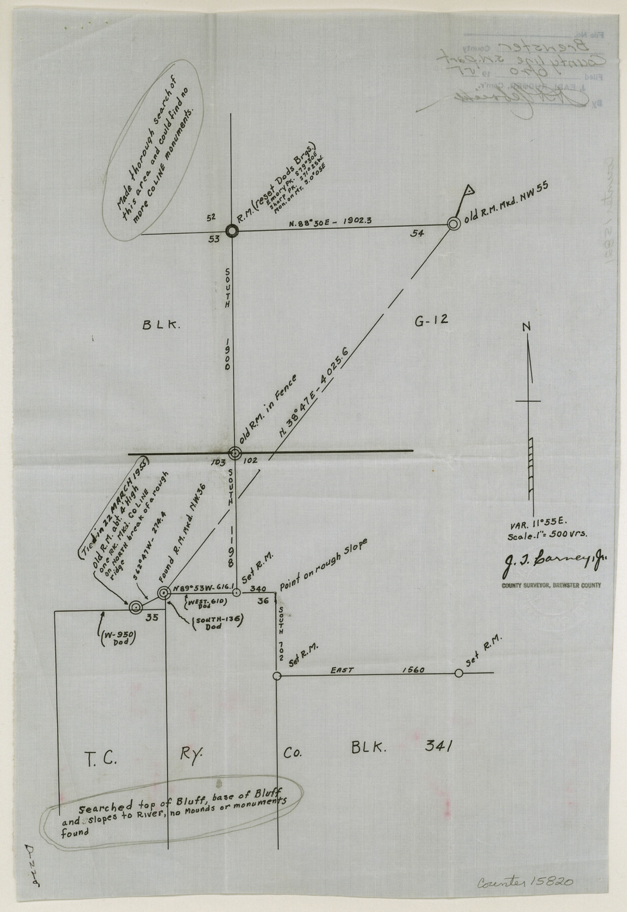 15820, Brewster County Sketch File 22, General Map Collection