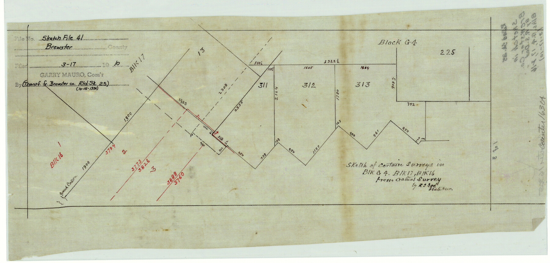 16304, Brewster County Sketch File 41, General Map Collection