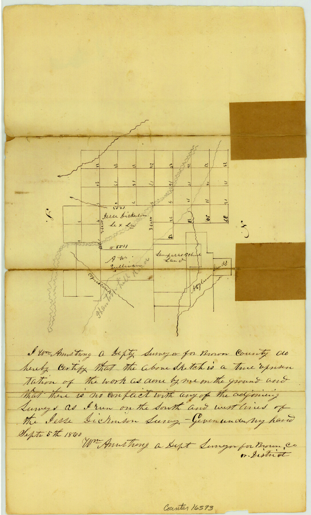 16593, Brown County Sketch File 8, General Map Collection