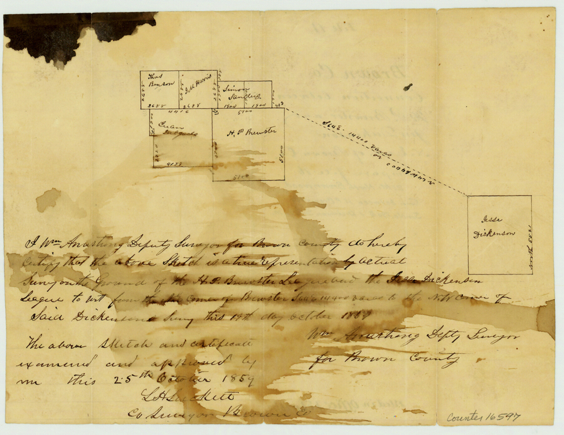 16597, Brown County Sketch File 11, General Map Collection