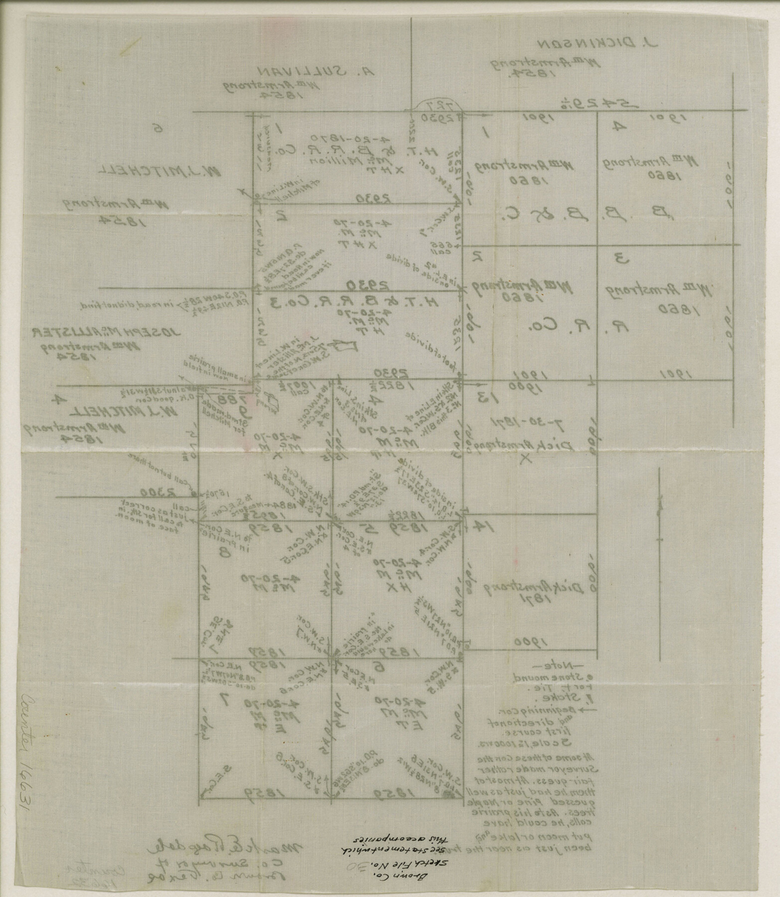 16631, Brown County Sketch File 30, General Map Collection