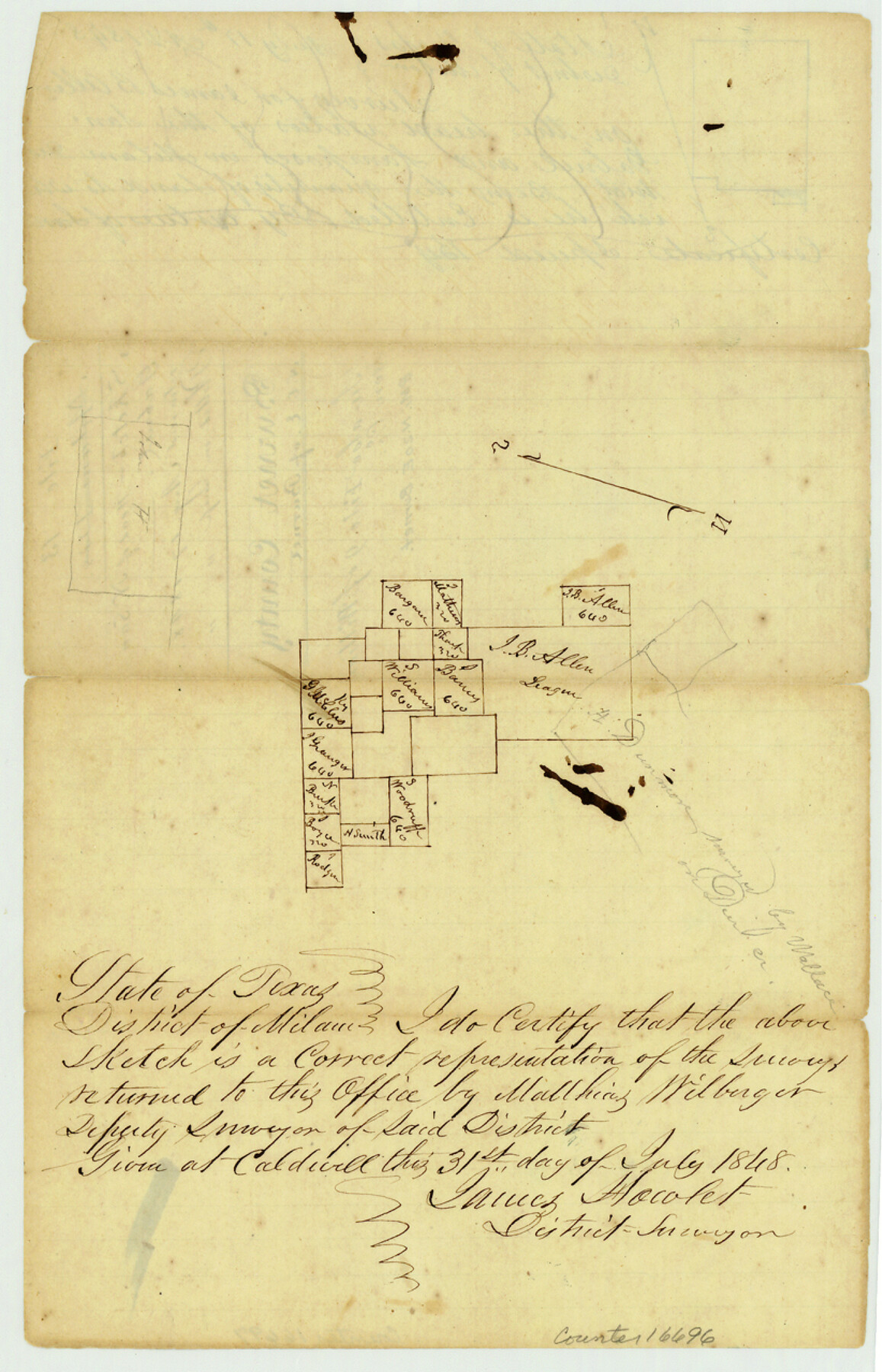 16696, Burnet County Sketch File 13, General Map Collection