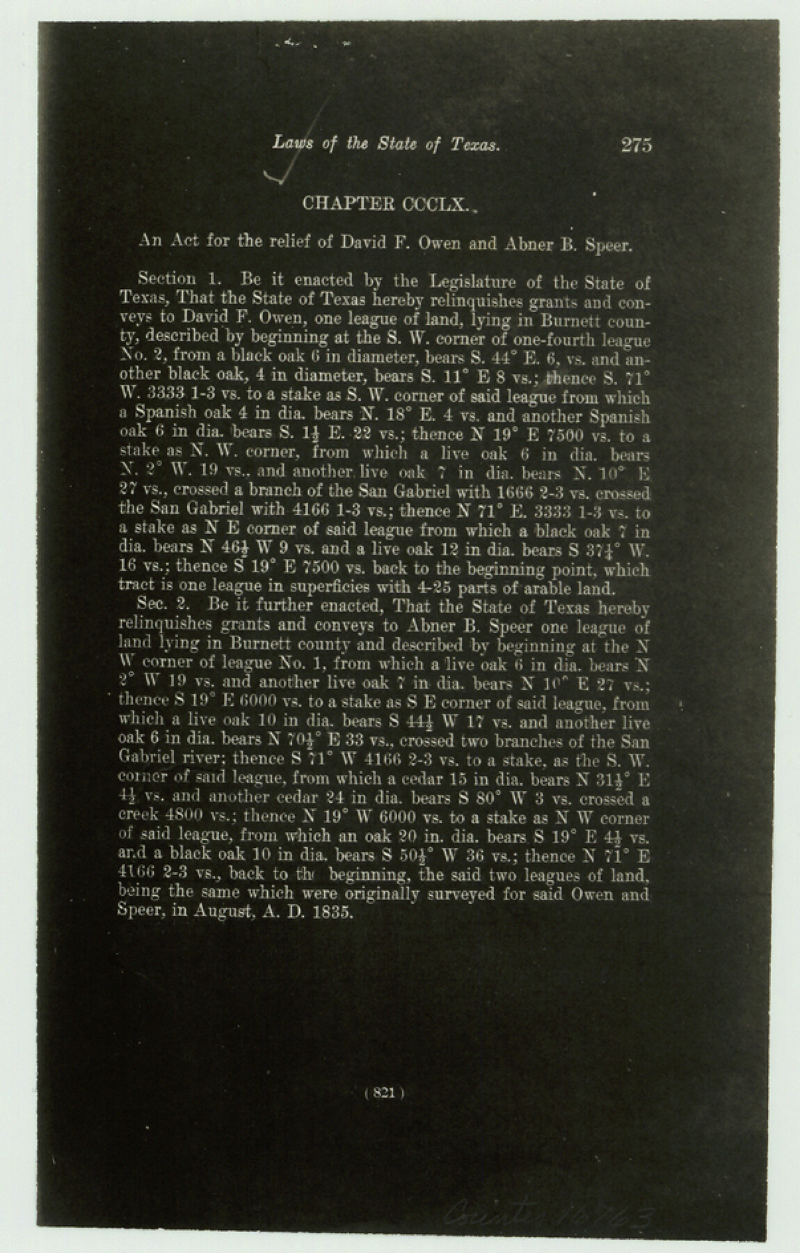 16763, Burnet County Sketch File 43, General Map Collection