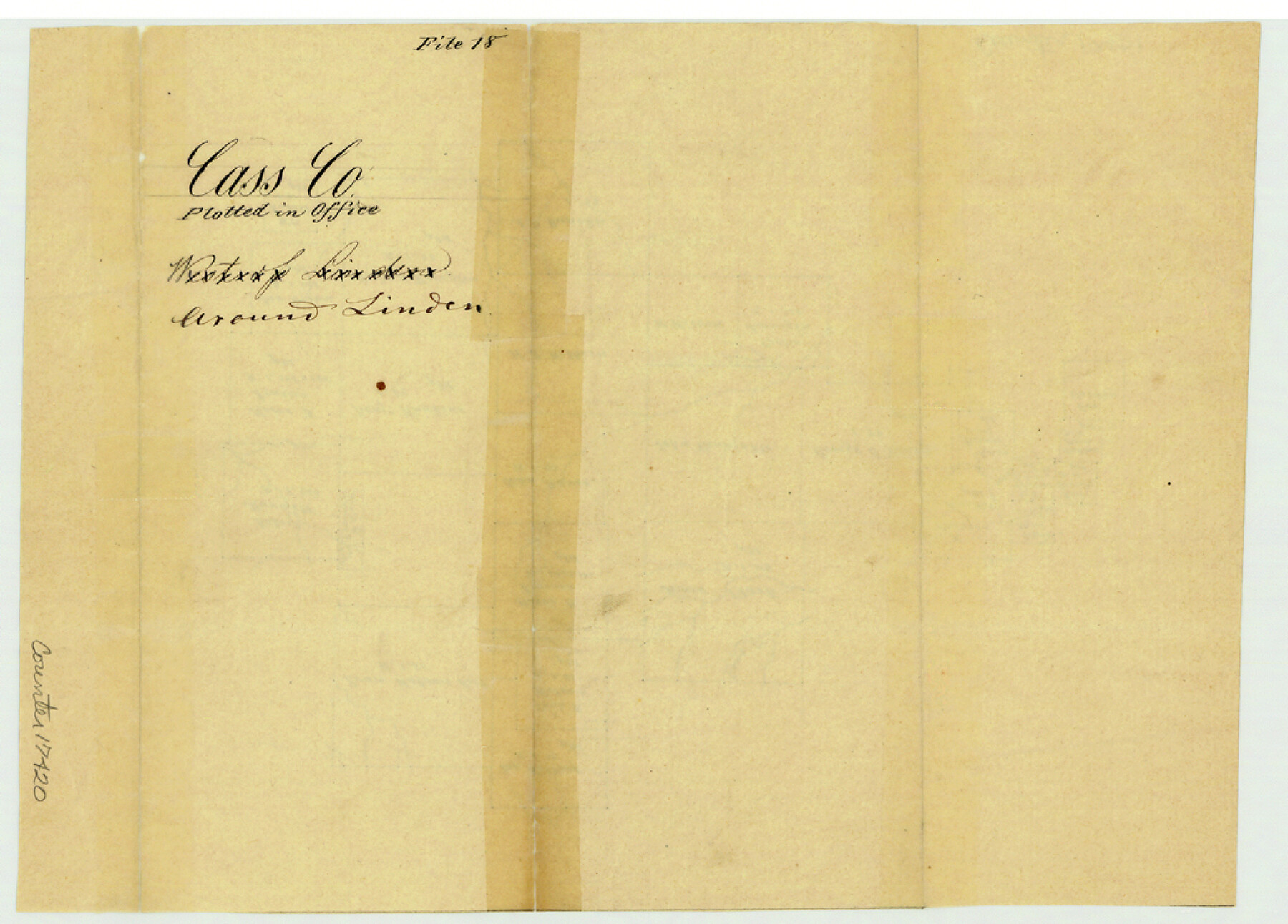 17420, Cass County Sketch File 18, General Map Collection