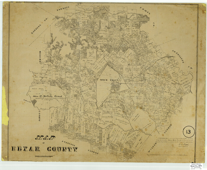 530, Map of Bexar County, Texas, Maddox Collection