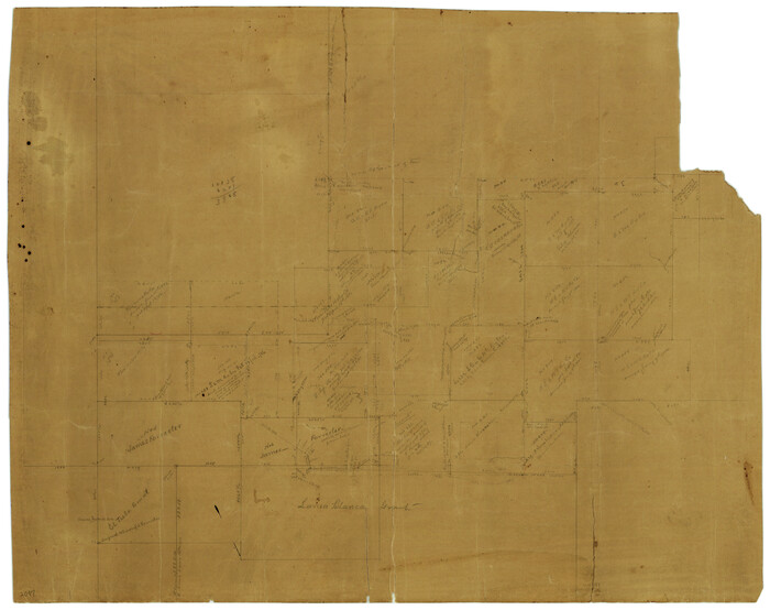 412, [Office Sketch Showing Surveys North of Loma Blanca Grant, Brooks County, Texas], Maddox Collection
