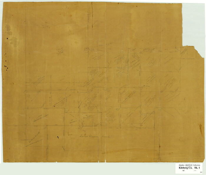 412, [Office Sketch Showing Surveys North of Loma Blanca Grant, Brooks County, Texas], Maddox Collection