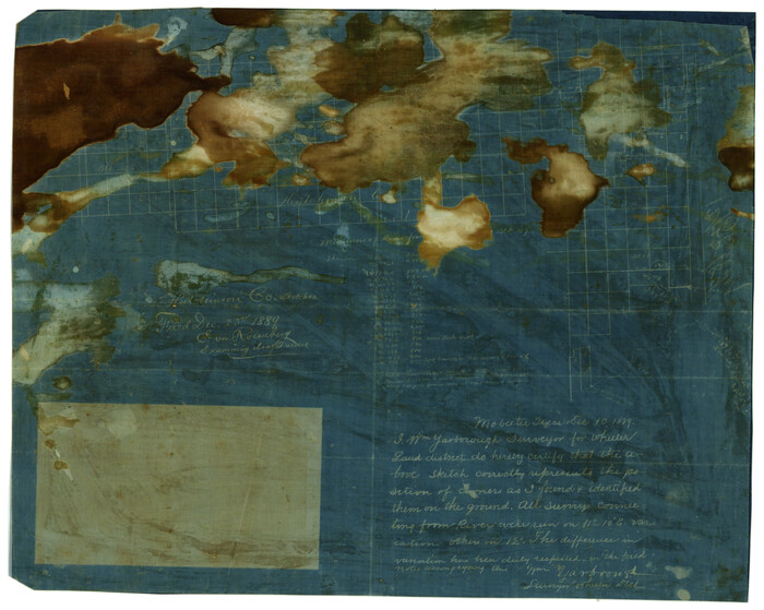 413, [Sketch of a portion of Hutchinson County, Texas], Maddox Collection
