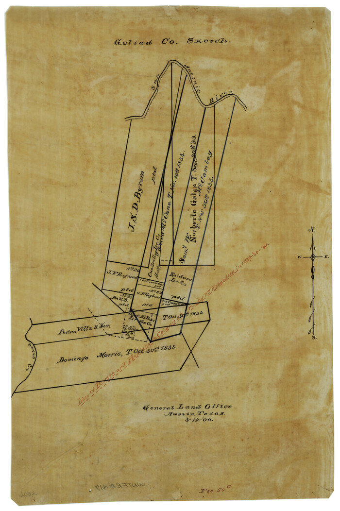 417, Goliad Co. Sketch, Maddox Collection
