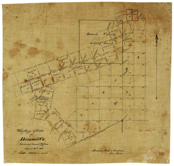 436, Working Sketch in Dimmit Co., Maddox Collection
