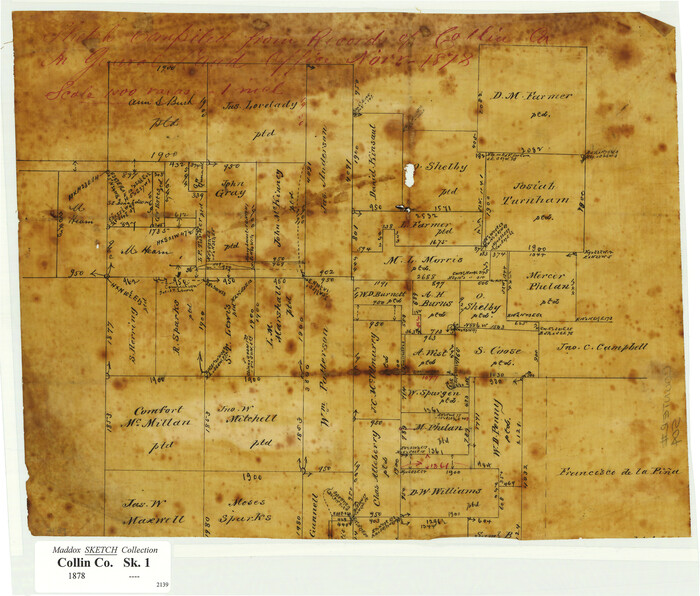504, Sketch compiled from records of Collin County in General Land Office, Maddox Collection