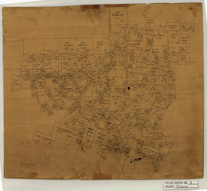 5143, Blanco County Rolled Sketch 5, General Map Collection