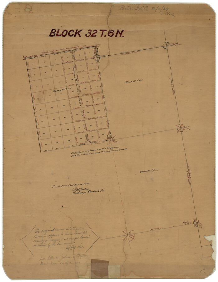 5156, Borden County Rolled Sketch 6, General Map Collection
