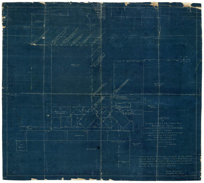 5241, Brewster County Rolled Sketch 76, General Map Collection