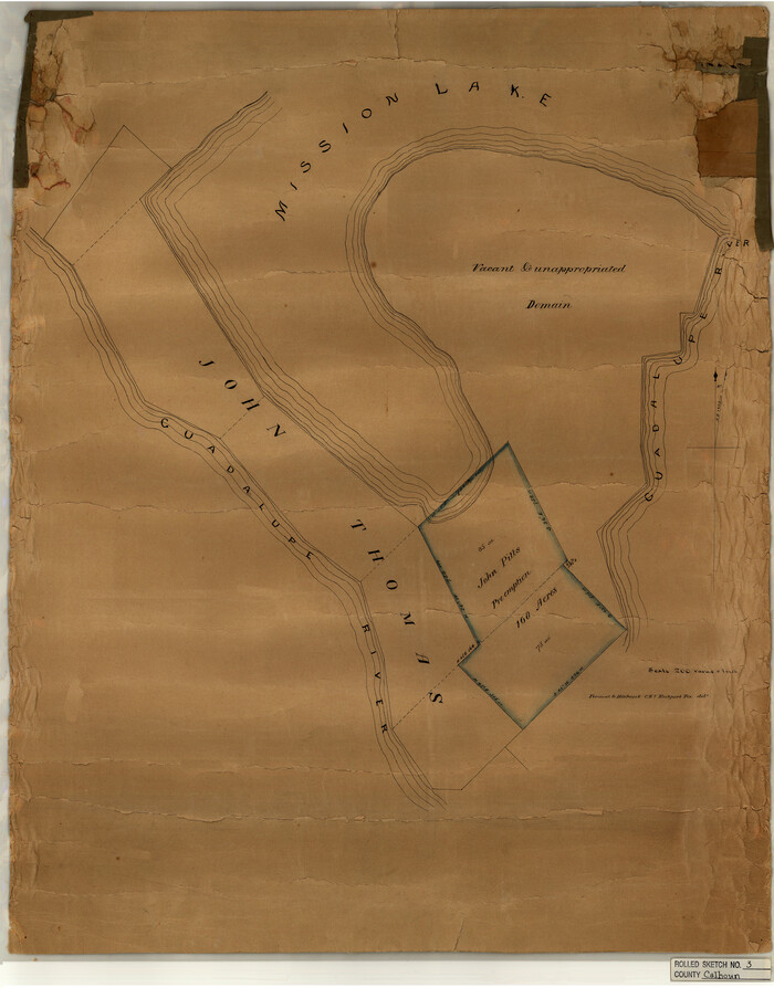 5361, Calhoun County Rolled Sketch 3, General Map Collection