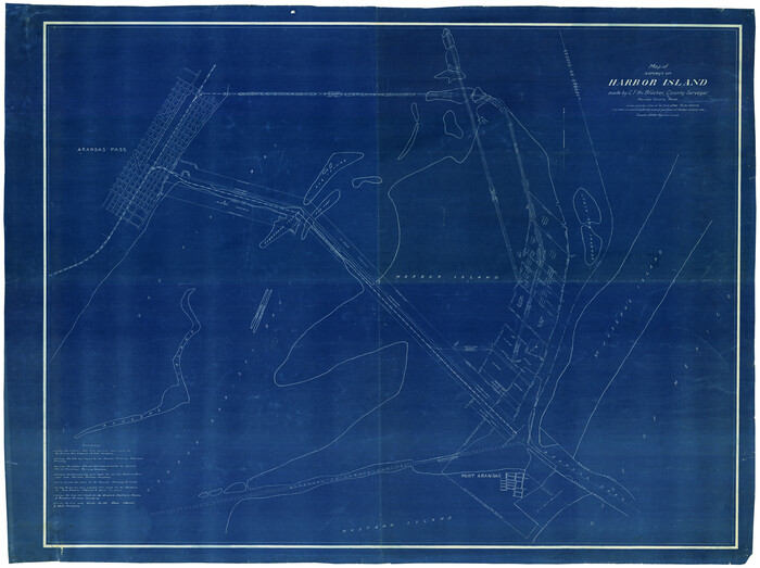 594, Map of Surveys on Harbor Island, Maddox Collection
