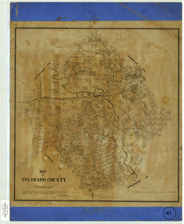 700, Map of Colorado County, Texas, Maddox Collection