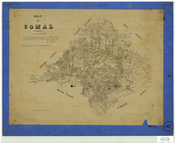 701, Map of Comal County, Texas, Maddox Collection