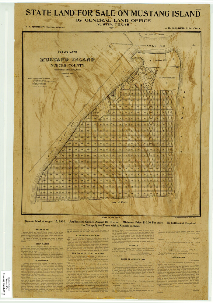 719, State Land for Sale on Mustang Island, General Map Collection